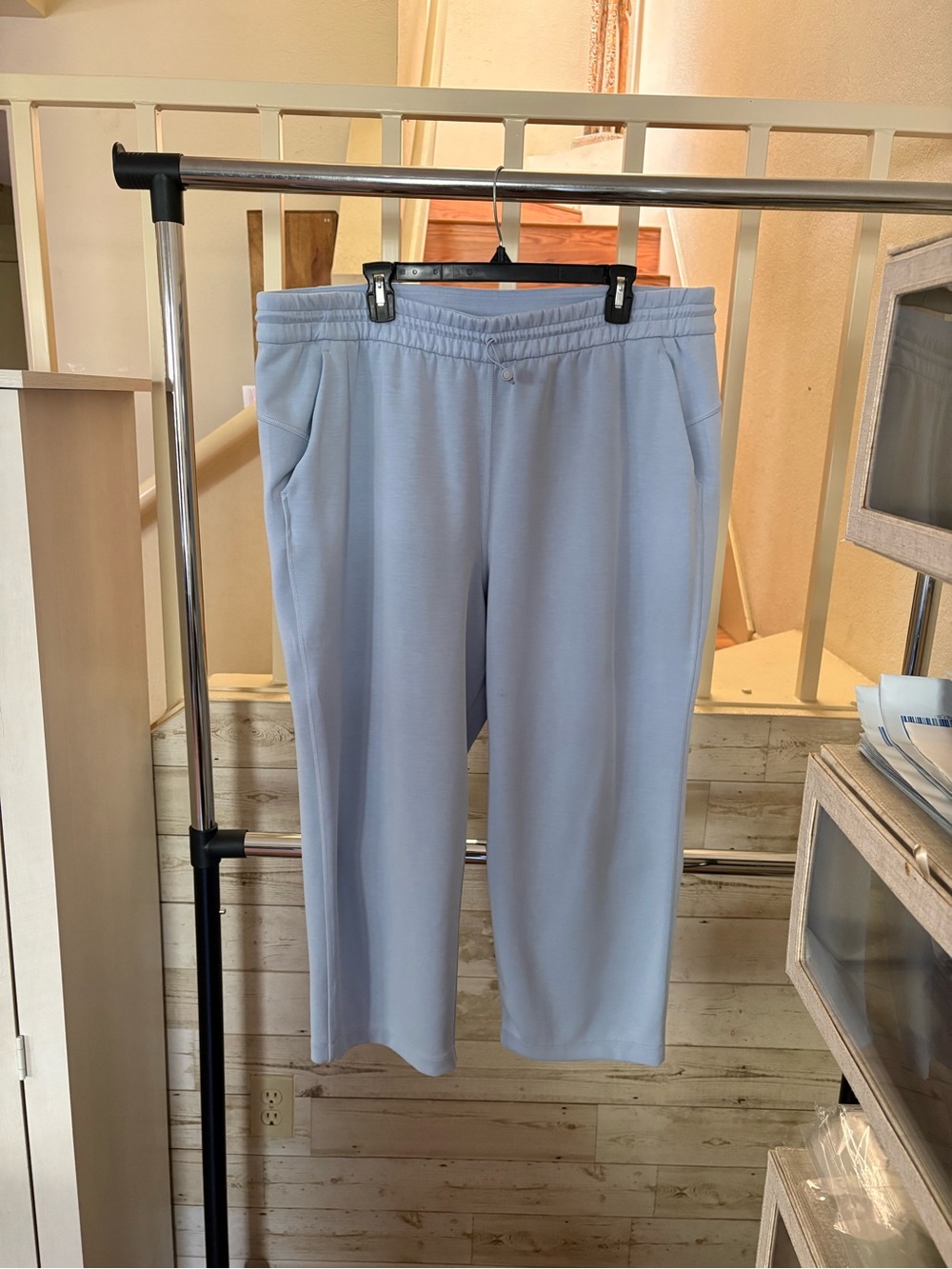 Lululemon Softstreme High-Rise Straight Leg Pants Size 18 Light Blue